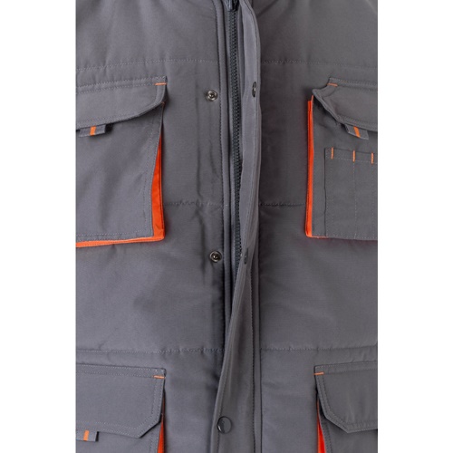 VL NERGAL. Colete acolchoado, bicolor multibolsos (120g/m²), em poliéster (100%)