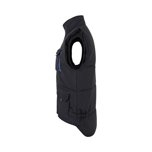 VL NERGAL. Colete acolchoado, bicolor multibolsos (120g/m²), em poliéster (100%)
