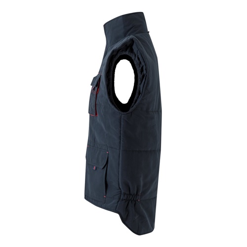 VL NERGAL. Colete acolchoado, bicolor multibolsos (120g/m²), em poliéster (100%)