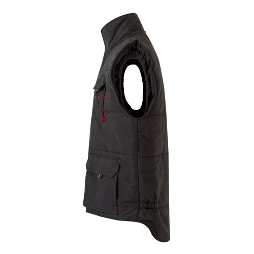 VL NERGAL. Colete acolchoado, bicolor multibolsos (120g/m²), em poliéster (100%)