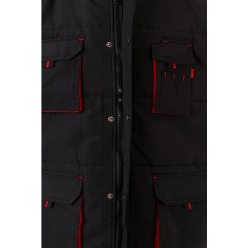 VL NERGAL. Colete acolchoado, bicolor multibolsos (120g/m²), em poliéster (100%)