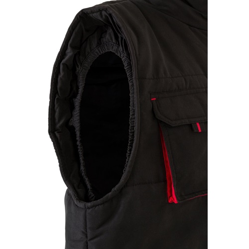 VL NERGAL. Colete acolchoado, bicolor multibolsos (120g/m²), em poliéster (100%)