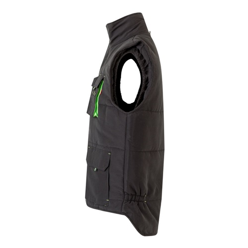 VL NERGAL. Colete acolchoado, bicolor multibolsos (120g/m²), em poliéster (100%)