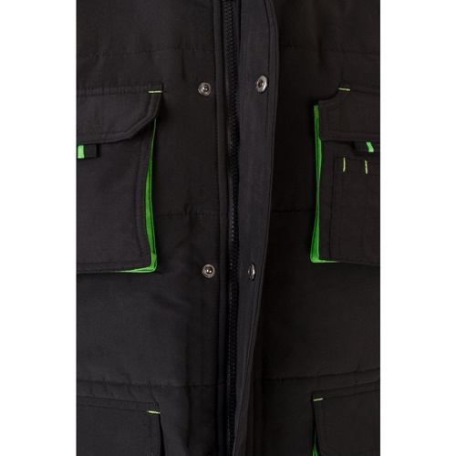VL NERGAL. Colete acolchoado, bicolor multibolsos (120g/m²), em poliéster (100%)