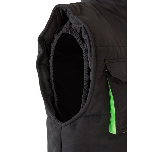 VL NERGAL. Colete acolchoado, bicolor multibolsos (120g/m²), em poliéster (100%)