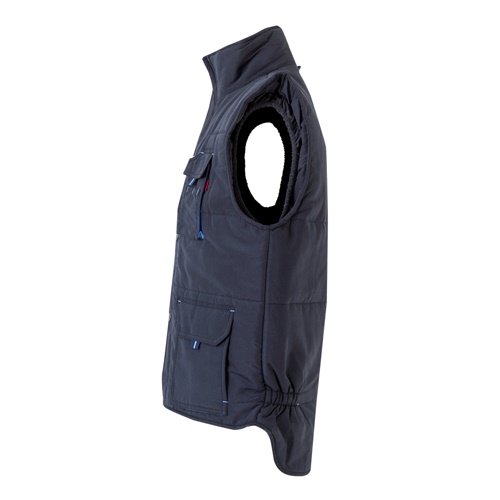 VL NERGAL. Colete acolchoado, bicolor multibolsos (120g/m²), em poliéster (100%)