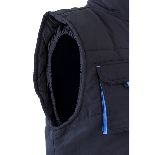 VL NERGAL. Colete acolchoado, bicolor multibolsos (120g/m²), em poliéster (100%)