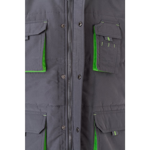 VL NERGAL. Colete acolchoado, bicolor multibolsos (120g/m²), em poliéster (100%)