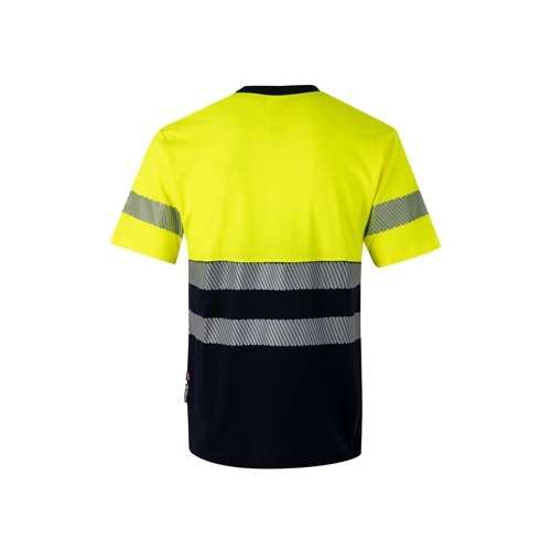 VL BASTET. T-shirt bicolor piqué (150g/m²), em algodão (55%) e poliéster (45%)