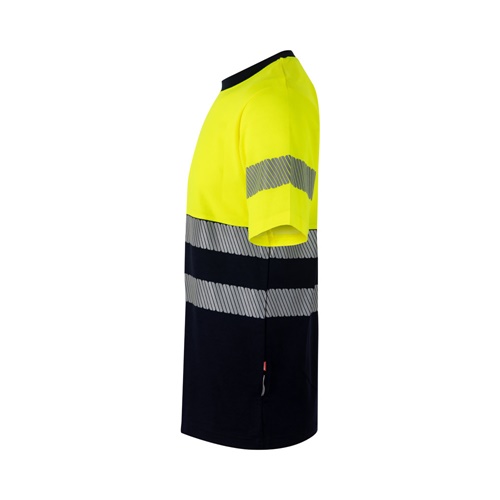 VL BASTET. T-shirt bicolor piqué (150g/m²), em algodão (55%) e poliéster (45%)