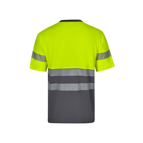 VL BASTET. T-shirt bicolor piqué (150g/m²), em algodão (55%) e poliéster (45%)