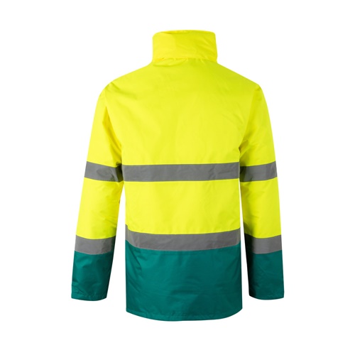 VL THEMIS. Parka bicolor (190g/m²), em poliéster (100%), com revestimento em PU