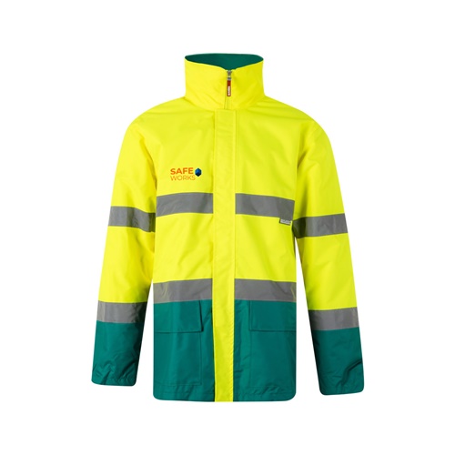 VL THEMIS. Parka bicolor (190g/m²), em poliéster (100%), com revestimento em PU