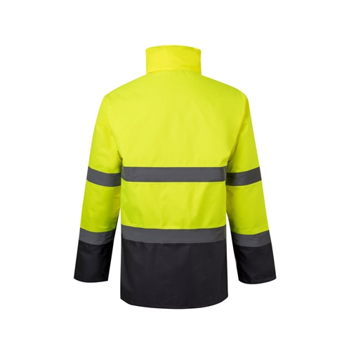 VL THEMIS LARGE. Parka bicolor (190g/m²), em poliéster (100%), com revestimento em PU