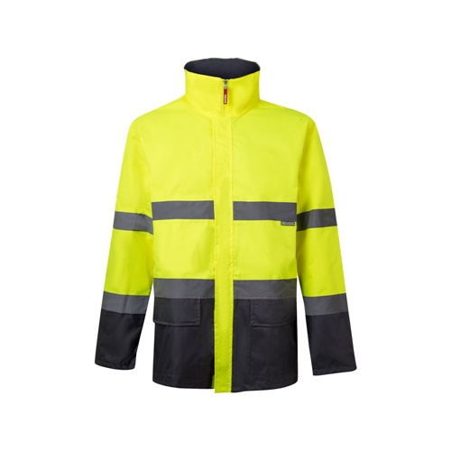 VL THEMIS LARGE. Parka bicolor (190g/m²), em poliéster (100%), com revestimento em PU