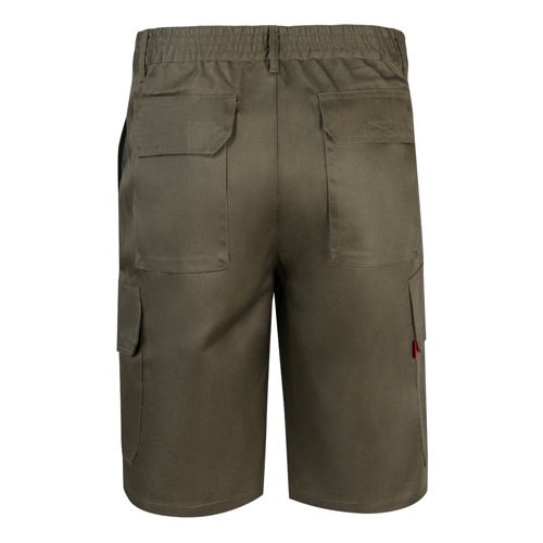 VL CHIONE. Bermudas em sarja multibolsos (200g/m²), em algodão (35%) e poliéster (65%)