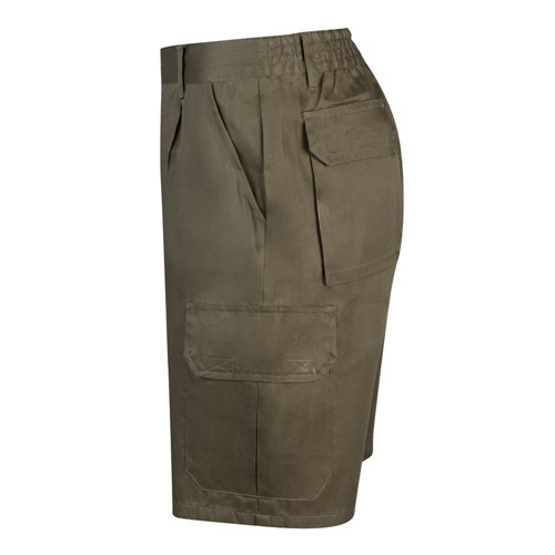 VL CHIONE. Bermudas em sarja multibolsos (200g/m²), em algodão (35%) e poliéster (65%)
