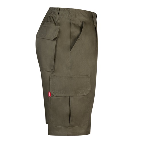 VL CHIONE. Bermudas em sarja multibolsos (200g/m²), em algodão (35%) e poliéster (65%)
