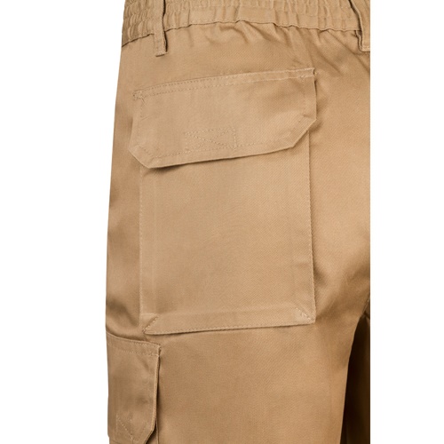 VL CHIONE. Bermudas em sarja multibolsos (200g/m²), em algodão (35%) e poliéster (65%)