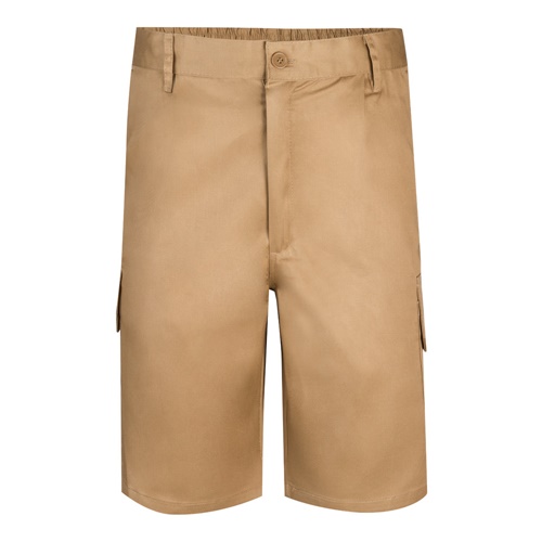 VL CHIONE. Bermudas em sarja multibolsos (200g/m²), em algodão (35%) e poliéster (65%)