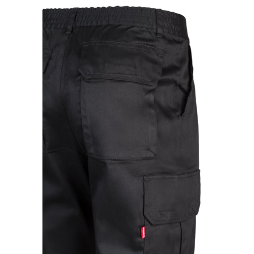 VL MABON. Calças em sarja (200g/m²) multibolsos,em algodão (35%) e poliéster (65%)