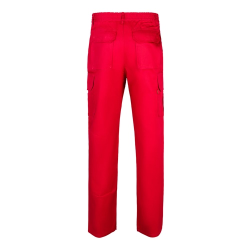 VL MABON. Calças em sarja (200g/m²) multibolsos,em algodão (35%) e poliéster (65%)