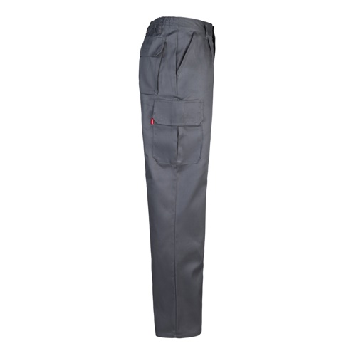 VL MABON. Calças em sarja (200g/m²) multibolsos,em algodão (35%) e poliéster (65%)