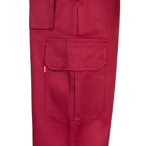 VL MABON. Calças em sarja (200g/m²) multibolsos,em algodão (35%) e poliéster (65%)