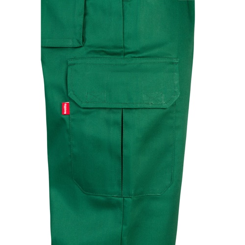 VL MABON. Calças em sarja (200g/m²) multibolsos,em algodão (35%) e poliéster (65%)
