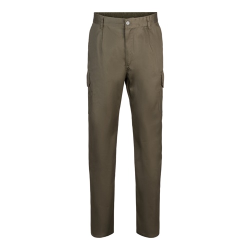 VL MABON. Calças em sarja (200g/m²) multibolsos,em algodão (35%) e poliéster (65%)
