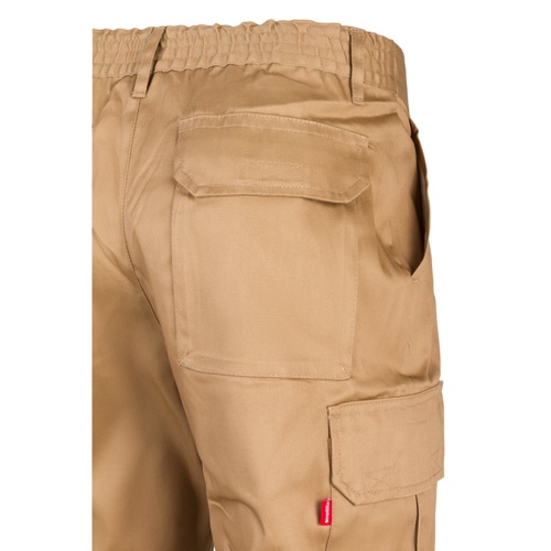 VL MABON. Calças em sarja (200g/m²) multibolsos,em algodão (35%) e poliéster (65%)