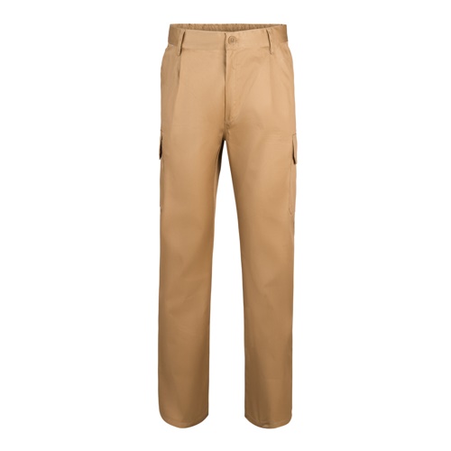 VL MABON. Calças em sarja (200g/m²) multibolsos,em algodão (35%) e poliéster (65%)