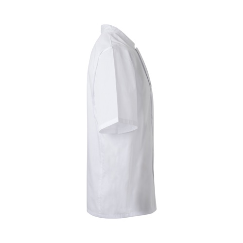 VL DURGA. Jaleca de cozinha de popelina (110g/m²) de manga curta, em algodão (35%) e poliéster (65%)