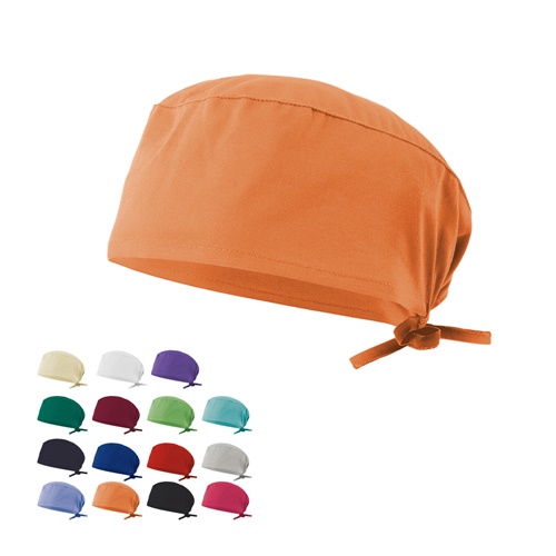 VL ENLIL. Gorro de sarja sanitário (190g/m²), em algodão (35%) e poliéster (65%)