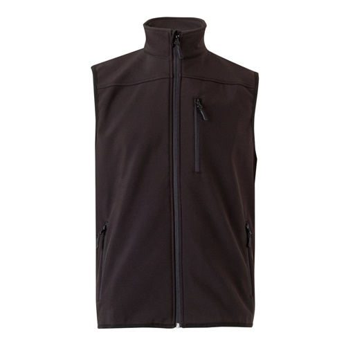 VL VARUNA. Colete soft shell (280g/m²), com forro polar, em poliéster (94%) e elastano (6%)