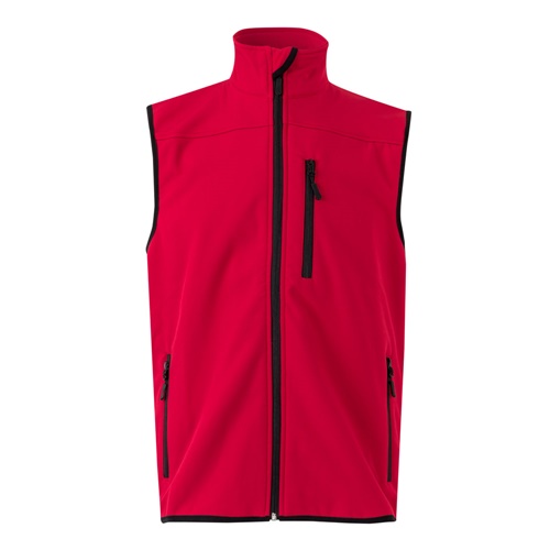 VL VARUNA. Colete soft shell (280g/m²), com forro polar, em poliéster (94%) e elastano (6%)