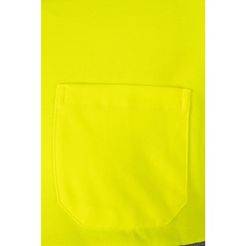 VL PLUTO. Polo bicolor piqué (150g/m²) de manga comprida, em algodão (55%) e poliéster (45%)