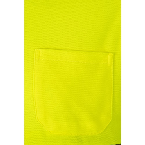 VL PLUTO LARGE. Polo bicolor piqué (150g/m²) de manga comprida, em algodão (55%) e poliéster (45%)