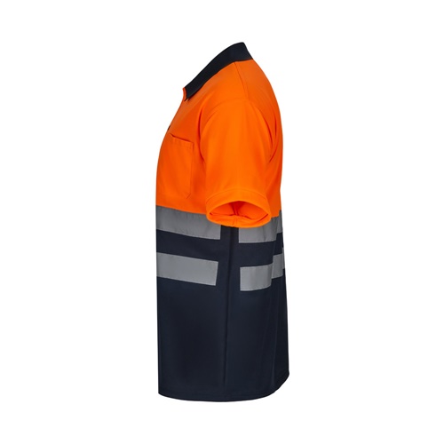 VL FORTUNA. Polo bird-eye (140g/m²) de manga curta, em poliéster (100%)