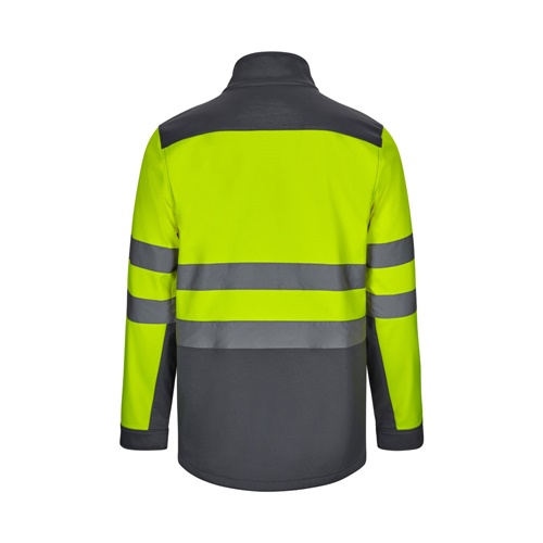 VL HESTIA. Casaco bicolor soft shell (280g/m²), em poliéster (96%) e elastano (4%)