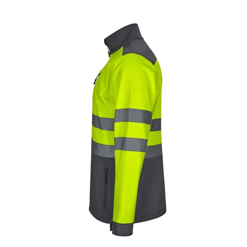 VL HESTIA. Casaco bicolor soft shell (280g/m²), em poliéster (96%) e elastano (4%)