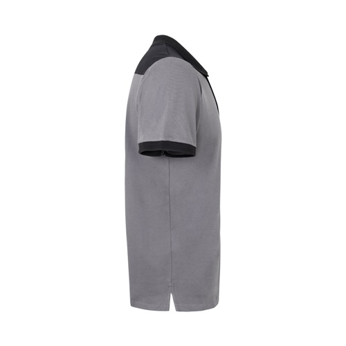 VL VELES. Polo piqué stretch bicolor (200g/m²) de manga curta, em poliéster (96%) e elastano (4%)