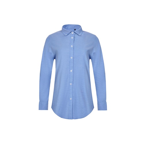 VL PRITHVI WOMEN. Camisa Oxford (180 g/m²) para mulher em algodão (50%), poliéster (45%) e elastano (5%)