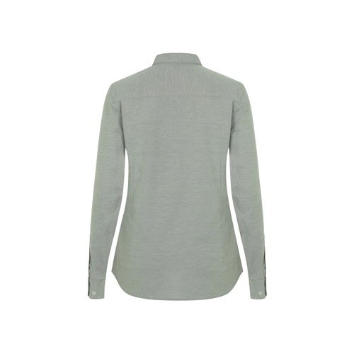 VL PRITHVI WOMEN. Camisa Oxford (180 g/m²) para mulher em algodão (50%), poliéster (45%) e elastano (5%)