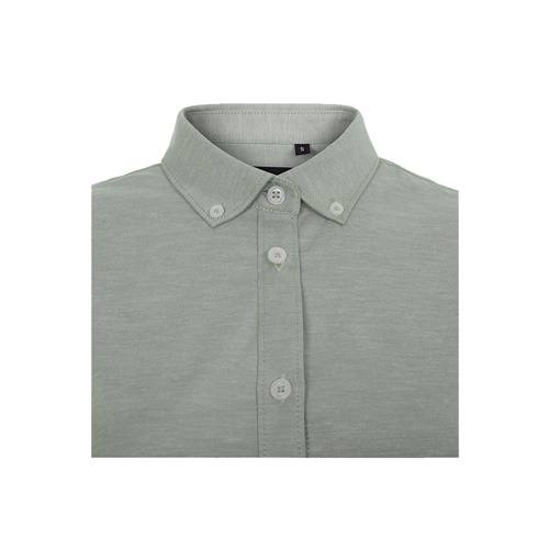 VL PRITHVI WOMEN. Camisa Oxford (180 g/m²) para mulher em algodão (50%), poliéster (45%) e elastano (5%)