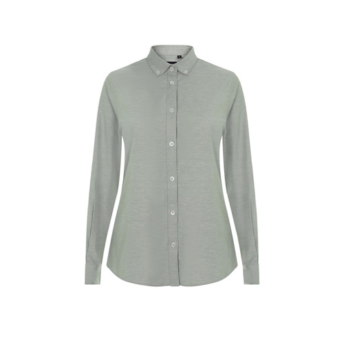 VL PRITHVI WOMEN. Camisa Oxford (180 g/m²) para mulher em algodão (50%), poliéster (45%) e elastano (5%)