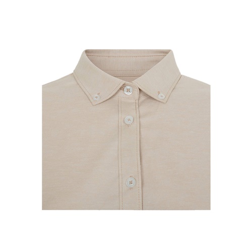 VL PRITHVI WOMEN. Camisa Oxford (180 g/m²) para mulher em algodão (50%), poliéster (45%) e elastano (5%)