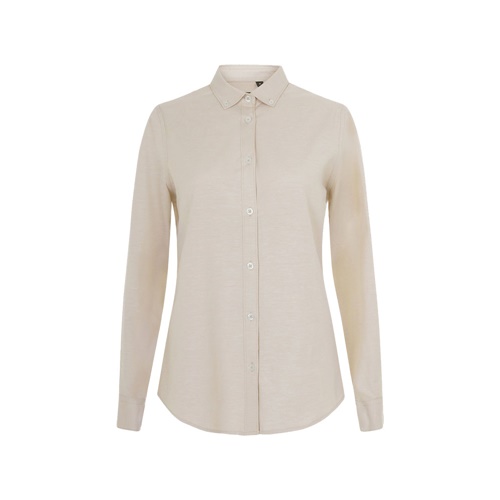 VL PRITHVI WOMEN. Camisa Oxford (180 g/m²) para mulher em algodão (50%), poliéster (45%) e elastano (5%)