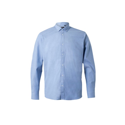 VL PRITHVI MAN. Camisa Oxford (180 g/m²) para homem em algodão (50%), poliéster (45%) e elastano (5%)