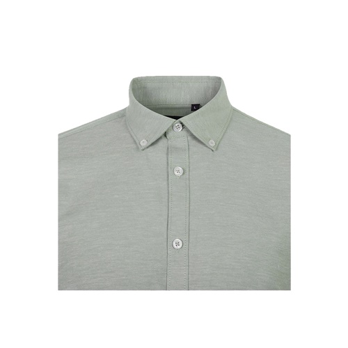 VL PRITHVI MAN. Camisa Oxford (180 g/m²) para homem em algodão (50%), poliéster (45%) e elastano (5%)